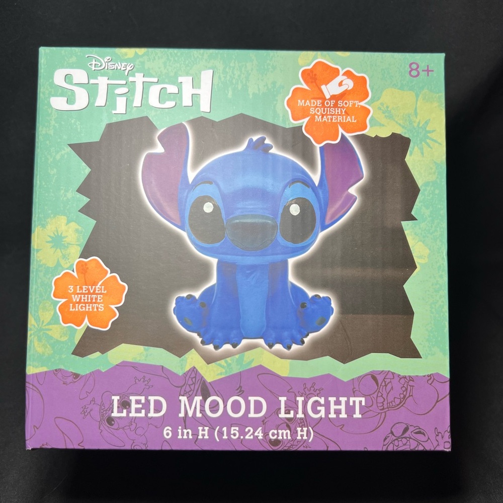 Disney Stitch LED Mood Light Night Light 6” NEW 💙